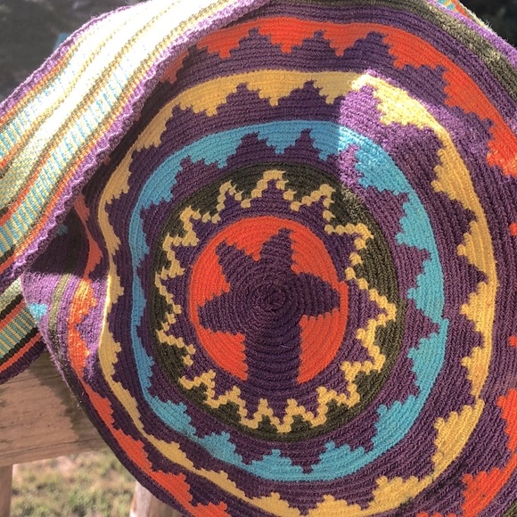 FLASH PRICE Wayuu Tribal Bag Large.  BRAND NEW - Picture 2 of 11